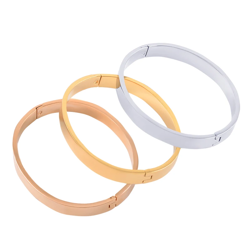 

M-1 Korean version new simple fashion wild girlfriends tide personality thin open heart bracelet jewelry