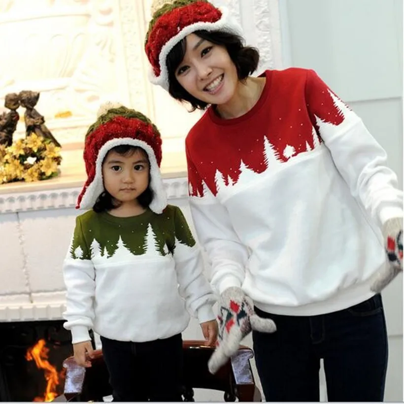 Семейная Рождественская одежда свитер для мамы и дочки, папы и сына Одинаковая одежда для семьи свитер для мамы и меня одежда для всей семьи