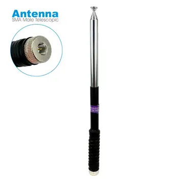 

Walkie Talkie SMA Male Telescopic Antenna Gain 136-174MHz VHF FP10120 for Yaesu VX-6R Baofeng WOUXUN TYT TH-UV3R Two Way Radio