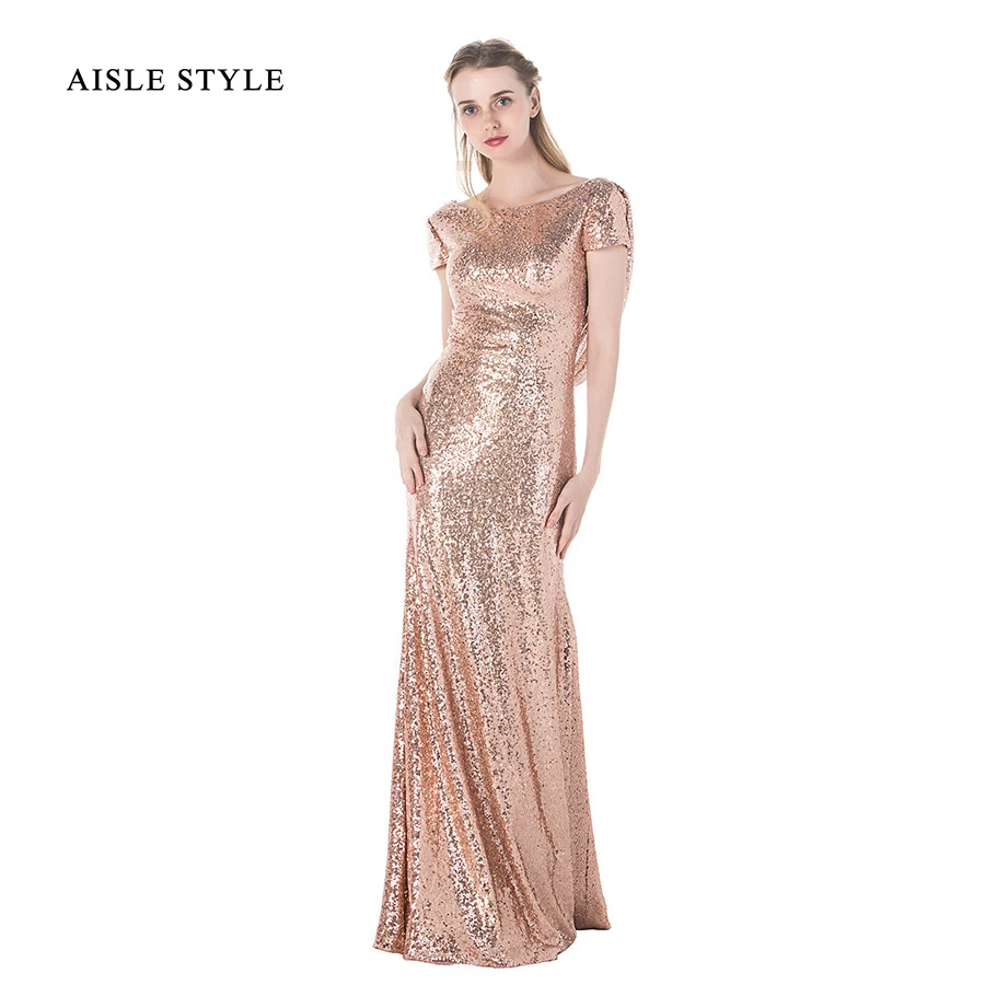 Gang Stil Vintage Great Gatsby Pailletten Mantel Sparkly Brautjungfer Kleider Rose Gold Mit Kurzen Armeln Sparkly Bridesmaid Dresses Bridesmaid Dressesbridesmaid Dress Style Aliexpress