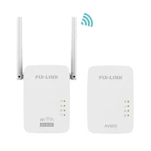 PIXLINK PL01 600 Мбит/с беспроводной Wi-Fi адаптер удлиннитель маршрутизатора Комплект сетевой Powerline сетевые адаптеры Homeplug 1 пара