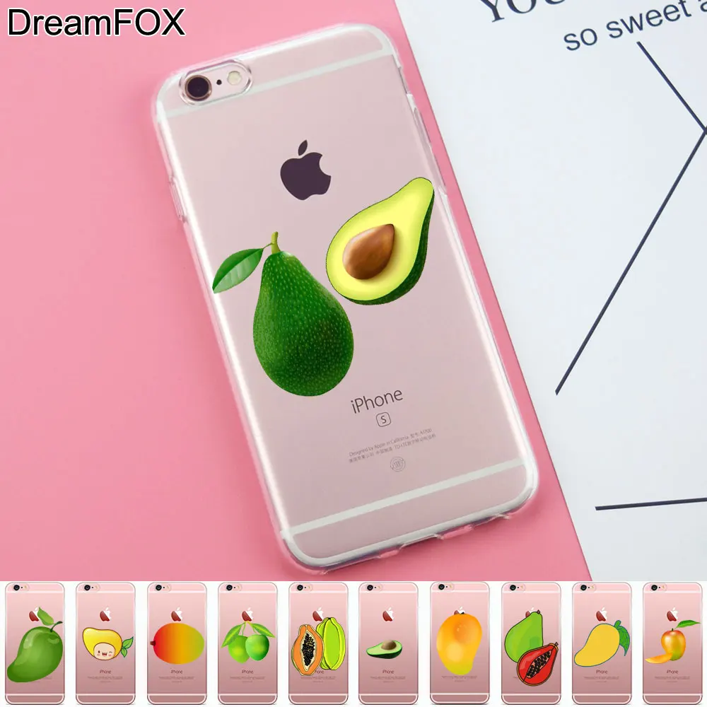 DREAMFOX K321 манго Мягкий силиконовый чехол из ТПУ для Apple iPhone X XR XS Max 8 7 6 S плюс 5 5S SE 5C 4 4S