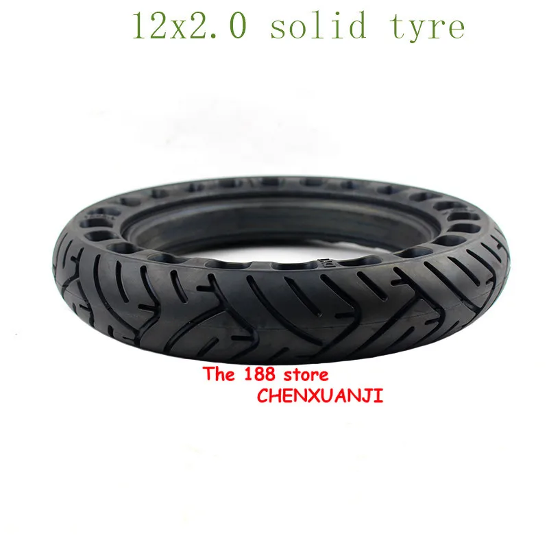 

High Quality 12 inch solid wheel tyre Wtih Good Reputation 12x2.0for Many gas scooter E-bike Hoverboard Self Balancing Parts