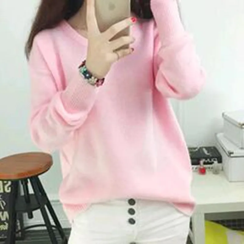 

New 2019 Spring And Autumn Women Sweater With A Cashmere Sweater