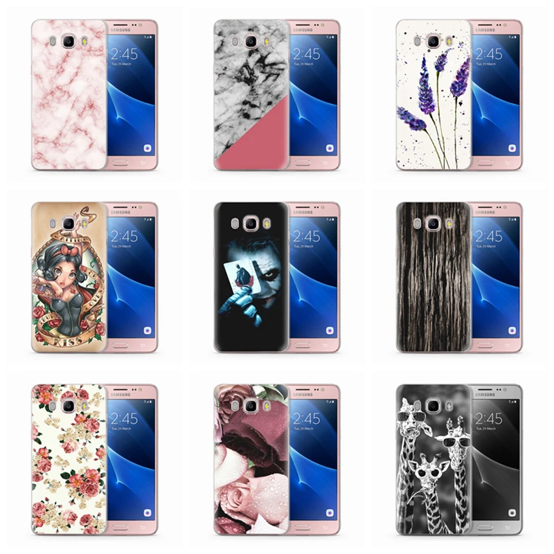 Чехол для Funda Samsung Galaxy J7 2016 J710 J710F чехлы телефонов мягкий силиконовый чехол с
