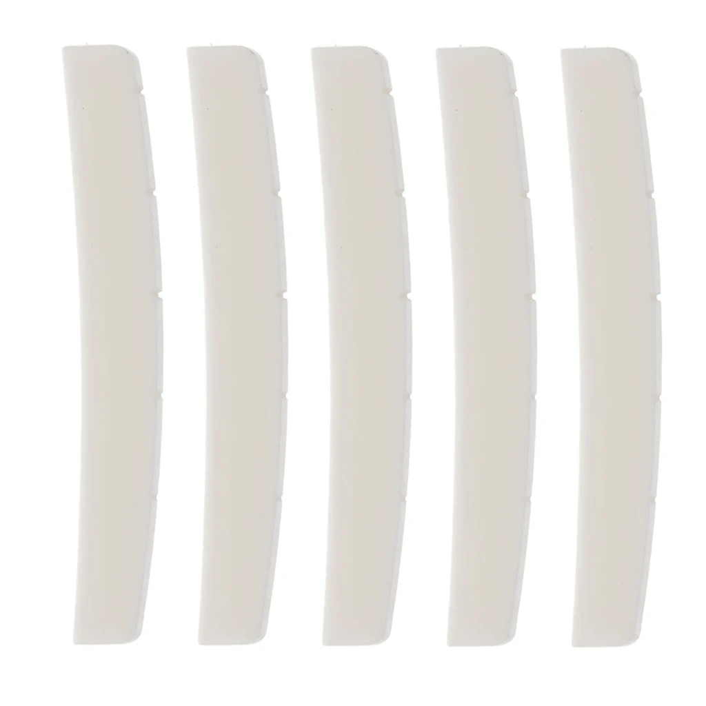 5x Bone Nut for Fender Stratocaster Telecaster Guitars Parts Pre-cut&Slotted Guitar Parts & Accessories 