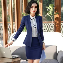 Professional suit suit female 2019 new high quality fabric Slim temperament office long sleeve suit jacket pants suit