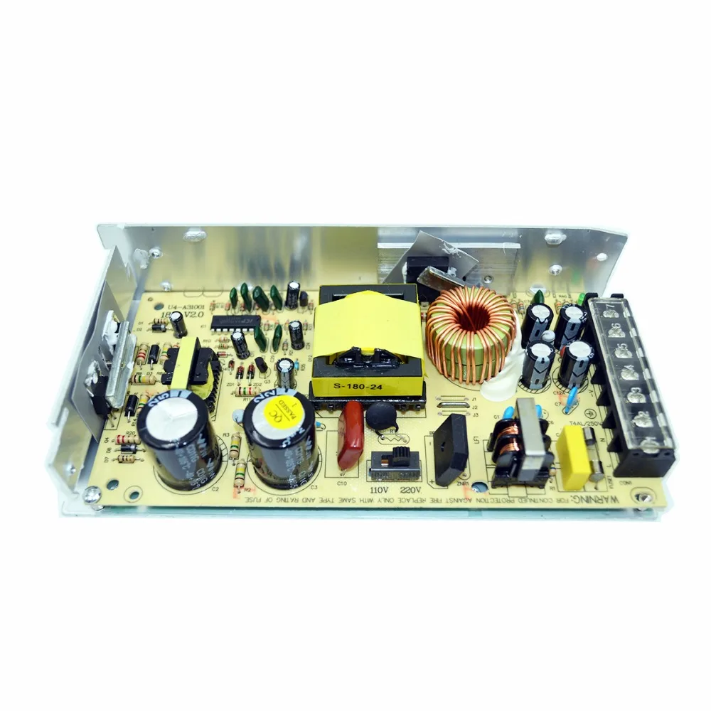 Новый 24V8.5A 200W Питание AC 96V 240V Вход DC 24V Светодиодный драйвер для светодиодный