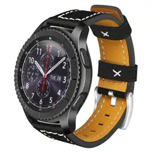 Ручной работы 22 мм Ширина Синтетическая кожа ремешок сменный ремешок для часов для samsung Шестерни S3 smart watch