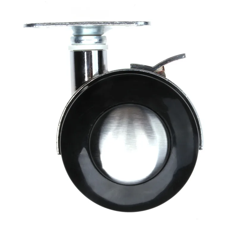 Flache Zink Legierung Kunststoff 2 Zoll Rollen Durable Stuhl Rader Mit Bremse Fur Schwere Duty Mobel Schwarz Silber Unter 30kg Wheels With Brake Chair Wheelswheel Chair Wheels Aliexpress
