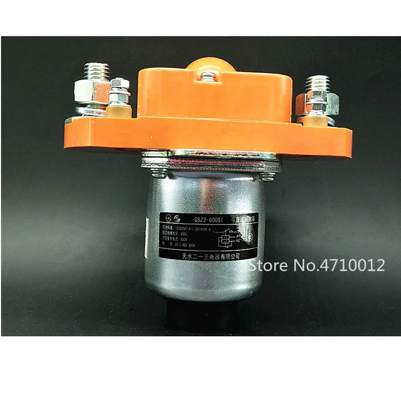 

Tianshui genuine product GSZ2-600sl single pole dc contactor DC24V 600A forklift generator Normally open dc contactor, wireless