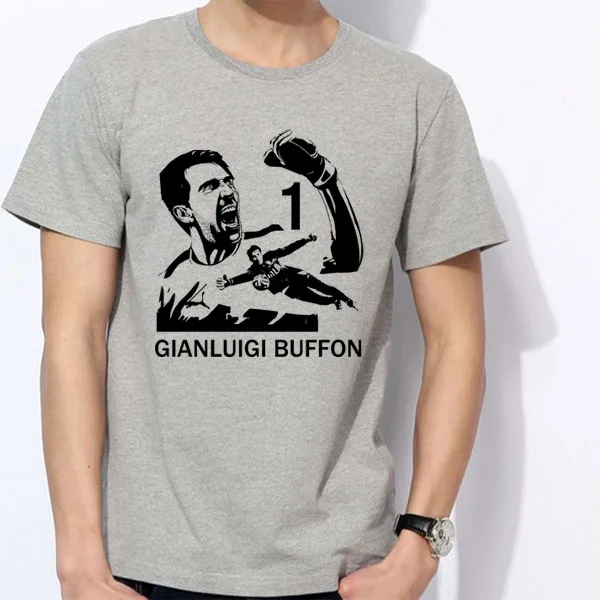 2018 летняя Легенда Gianluigi Buffon 1 Мужская футболка мужские повседневные футболки с