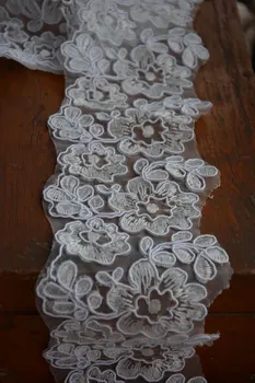 

Alencon Lace Trim bridal alencon lace wedding trim lace bridal sash lace CG016 10yards