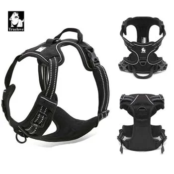 Truelove Dog Harness Small Large Durable Reflective Pet Harness Dog Running Safety Lift Pulling Walking Harness For Dog Travel