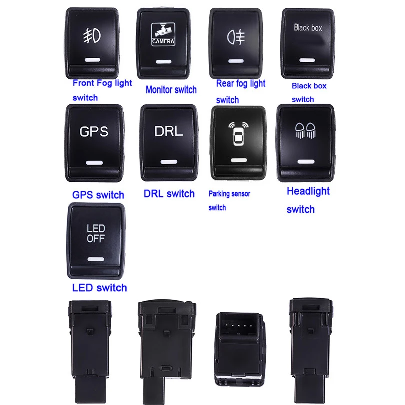 Новинка GPS DRL противотуманные фары освесветильник монитор датчик парковки кнопка