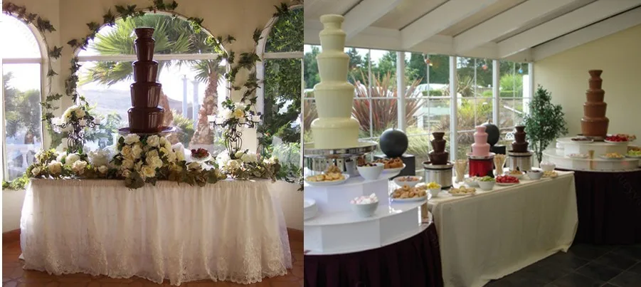 7 Layer 103cm height Commercial Chocolate Fountains Chocolate melting furnace chocolate melter Waterfall Machine
