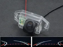 1080P Fisheye Trajectory Tracks Car Rear view Camera for Toyota Land Cruiser Prado 2700 4000 120 Series 2002 2003 2004 - 2006