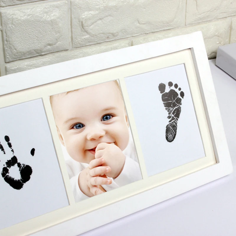 

Photo Frame Kit Newborn Baby Handprint & Footprint with Clean Touch Ink Pad Set
