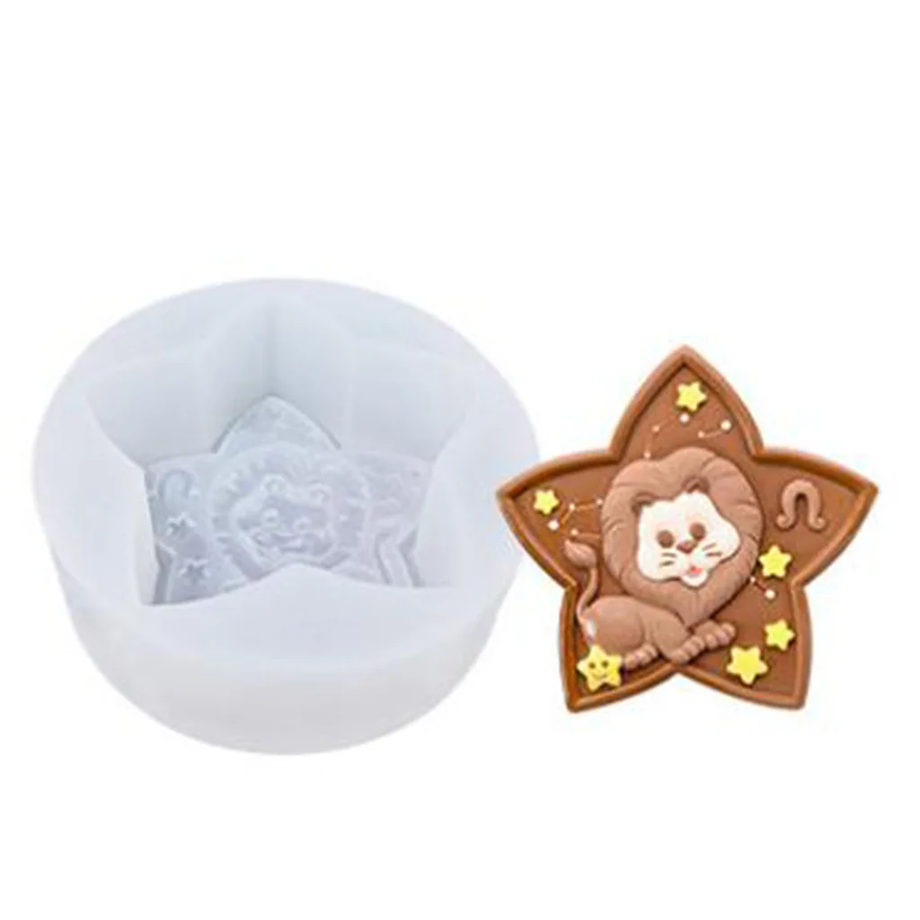 Food Grade Silicone Zodiac Sign Mold for Cake Decor,Resin Craft