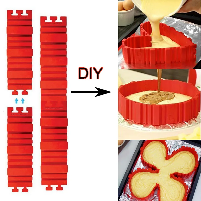 Новинка 4 шт./компл. Волшебная Пищевая силиконовая форма для выпечки торта Diy все виды формы для выпечки