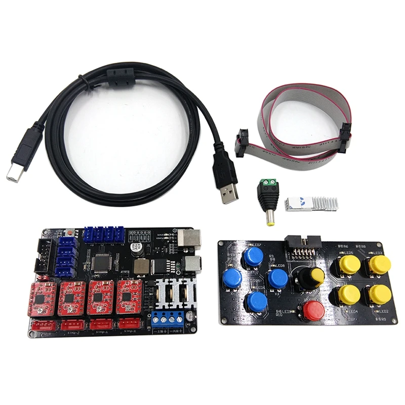 

Diy Cnc Usb Controller 4 Axis Engraver Machine Control Panel Engraving Machine Accessory Motherboard