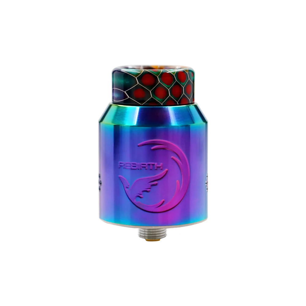 Новейший vape Танк Hellvape ReBirth RDA 24 мм диаметр 6 мм бак с 810 смолы Driptip для Squonkor mod vs dead rabbit drop dead