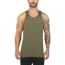 Новая брендовая одежда для тренажерного зала фитнеса мужские спортивные мужские майки Бодибилдинг стрингерс майка Топы Тренировки Singlet рубашки без рукавов