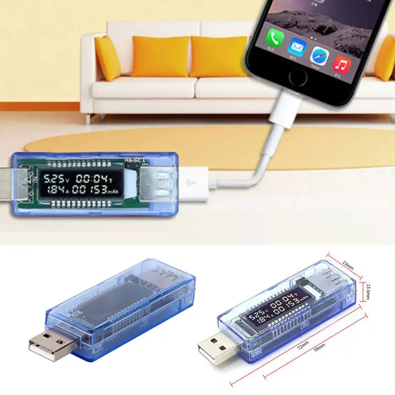 

3 in 1 Battery Tester Voltage Current Detector Mobile Power Voltage Current Meter USB Charger Doctor