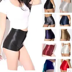 DJGRSTER Лето 2019 г. для женщин шорты для пикантные шорты в стиле диско искусственная кожа короткие штаны vrouwen korte broek