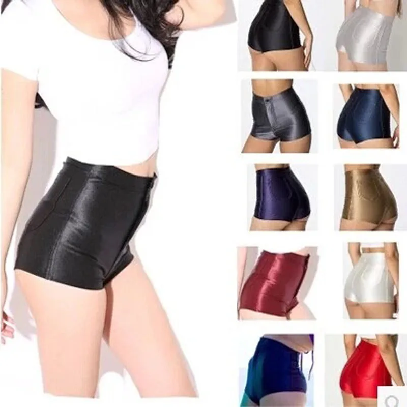 

DJGRSTER 2019 Summer Women Shorts Sexy Disco shorts women artificial leather short pant vrouwen korte broek