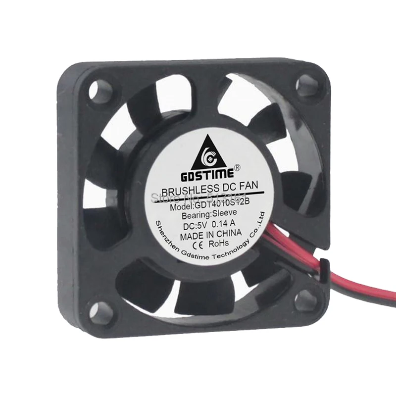 

20PCS/Lot Free Shipping GDT Energy-saving 4010s 2pin 9 Blades 40mm 4CM Axial Fan 40mm x 10mm cooling fans