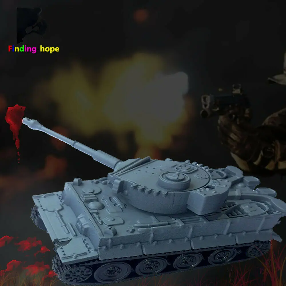 1:144 4D Assemble Tank Model Building Bricks WWII Military Army Battle Tank 