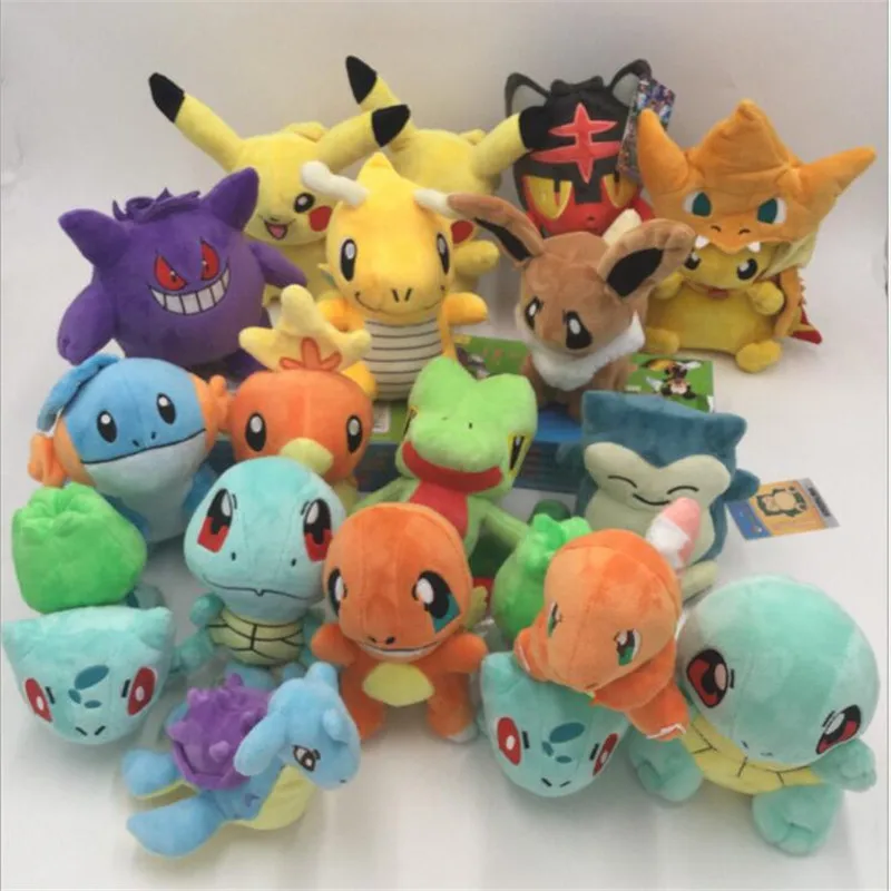 15 разные стили Пикачу чармандер Бульбазавр Сквиртл храп драгонит Eevee плюшевая