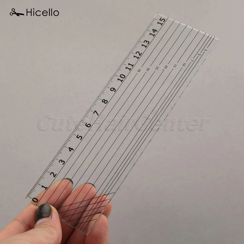 

Hicello 1Pc DIY Tailor Ruler Transparent Sewing Accessories Fabric Sewing Measure Patchwork Rectangle Ruler Drawing Ruler 15CM