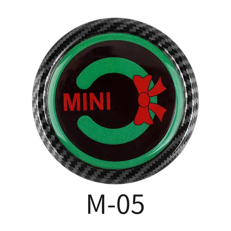 1 шт. наклейки на переднюю решетку автомобиля из углеродного волокна, эмблема для BMW MINI cooper clubman coutryman F60 R55 R56 F55 F56 - Название цвета: M-5