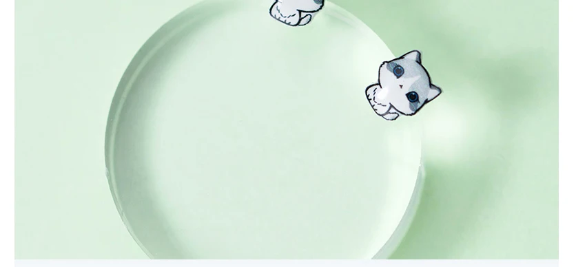 2018 100% 925 Real Sterling Silver Fashion Women's Cute Animal Cat Stud Earrings Gift For Girls Kids Lady oorbellen kinderen (4)