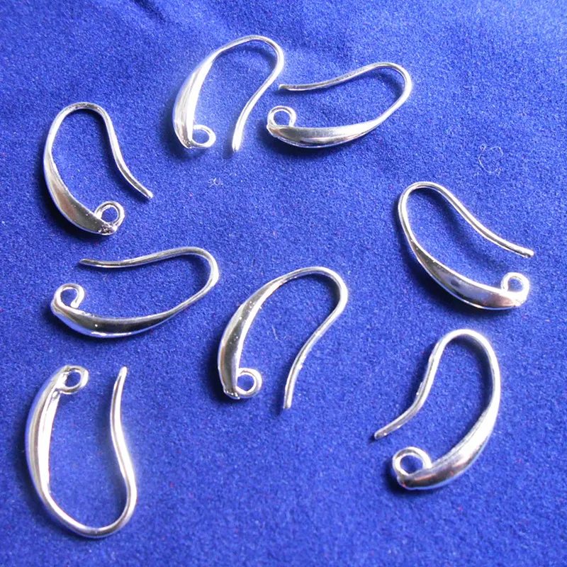 50PCS Jewelry Findings Real Pure 925 Sterling Silver Jewelry Earring