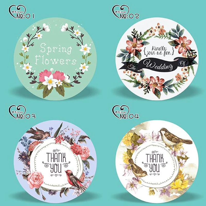 

100pcs/lot Personalized LOGO Wedding custom Stickers Candy envelope paper anniversary Party Favors Labels supplies gift tags
