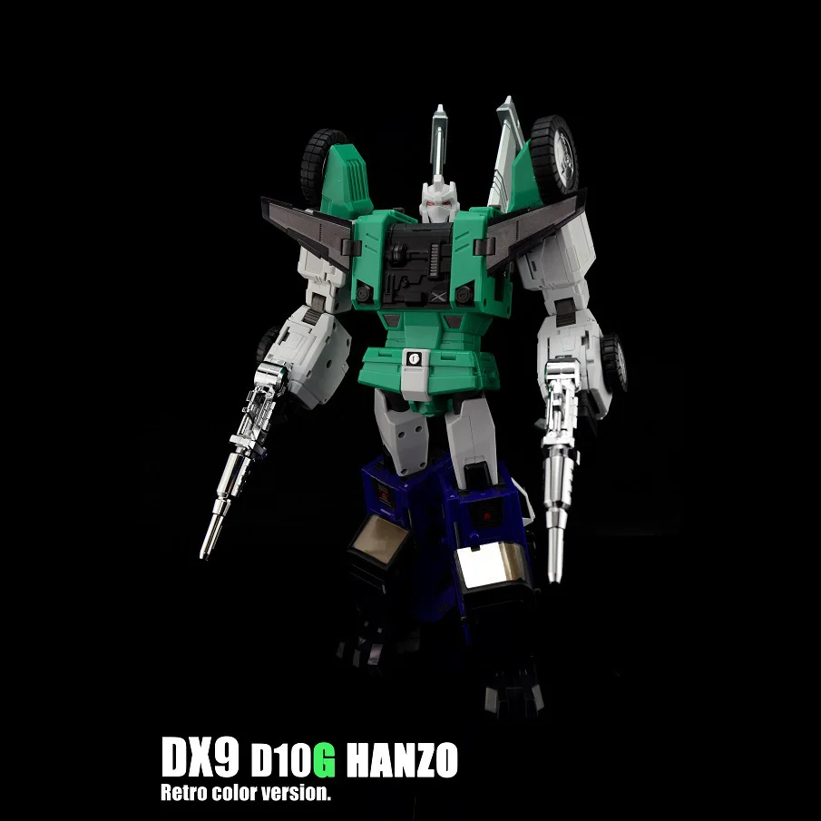 [Show.Z Store] DX9 D10G HANZO Retro Color transformation Green Version Action Figure G1