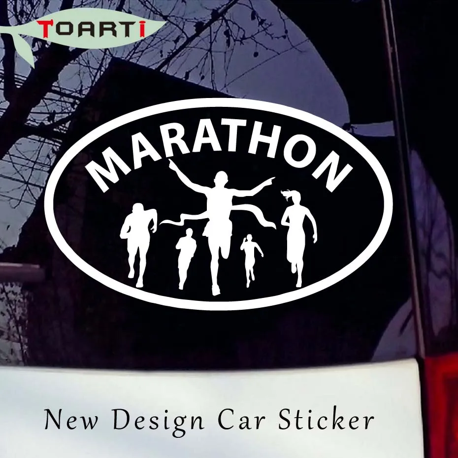 Buy 15.3*9.4cm Marathon Run Female Sport Oval Car