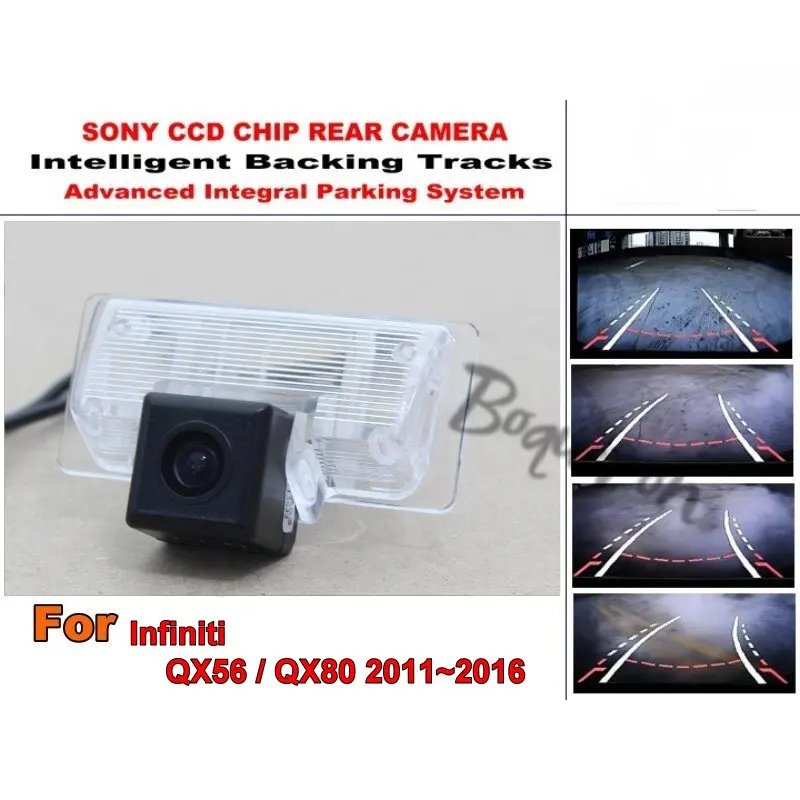 For Infiniti QX56 / QX80 2011~2016 Car Intelligent Parking Tracks Camera HD Back up Reverse Rear View Camera|rear view camera|camera parking hdcar
