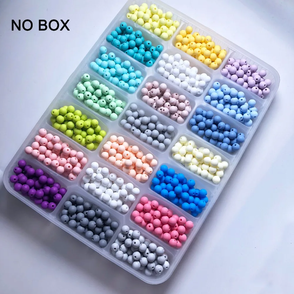 1000pc 10MM Wholesale Silicone Round Bead Jewelry Making Beads Food