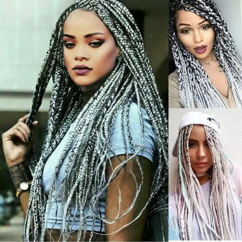 Aoosoo Ombre Synthetic Crochet Hair Extensions Jumbo Braids