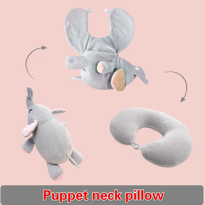 

Creative Negative Ion Plush Toy Deformation Neck Pillow Neck Pillow Travel Dual-use U-shaped Pillow