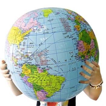 

1pcs 54CM Inflatable Globe Map Early Learning World Earth Ocean Beach Ball Kids Geography Educational Supplies Stationery Sale