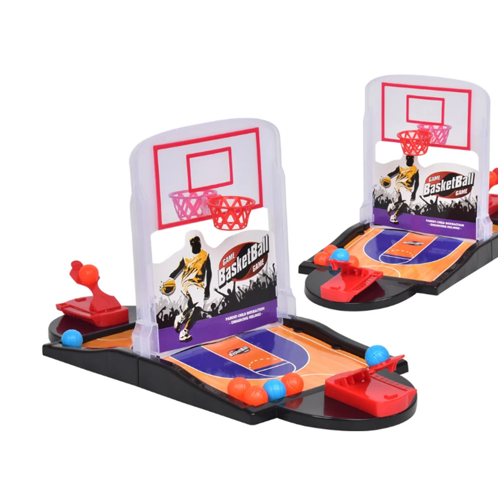 

Mini New Basketball Court Double Finger Ejection Basketball Court Basketball Launch Pad Parent-child Interactive Desktop Toys