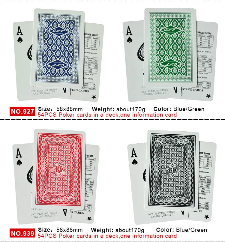 Покерный набор карты для покера GYT пластиковая игральная карта Texas Hold'em покер коробка для игральных карт черный Джек настольная игра Водонепроницаемый Высокое качество