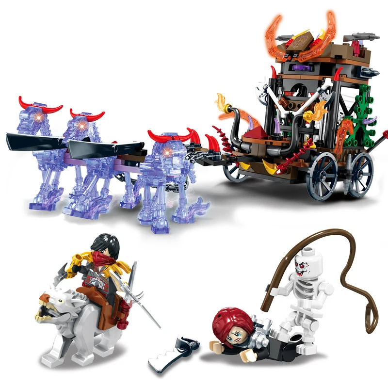 

269+Pcs Nether Ghost Tribe Series Undead Carriage Building Blocks Sets Compatible Legoings Enlighten Toys for children Gifts