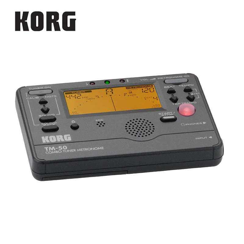 KORG TM-50 TM60 комбинированный тюнер/Метроном используется для духовых, гитарных, укулеле и фортепианных клавишных инструментов(можно выбрать CM200