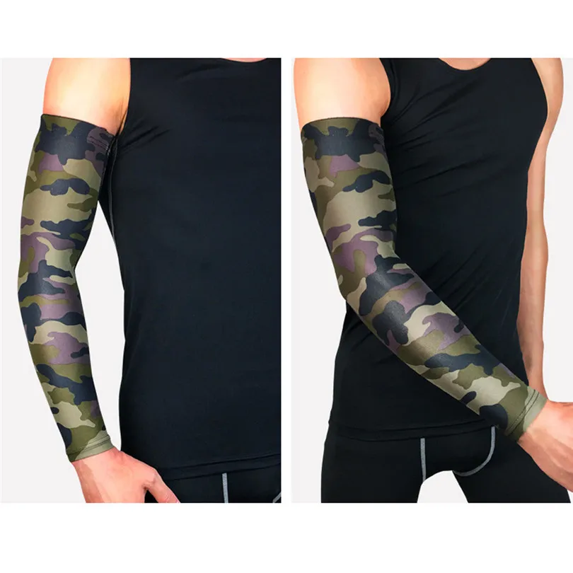 1PC Glove Arm Sleeves Breathable Gloves Anti-Slip Cuffs UV Protection Compression Sun Sleeves Handschoenen 40MAY0315